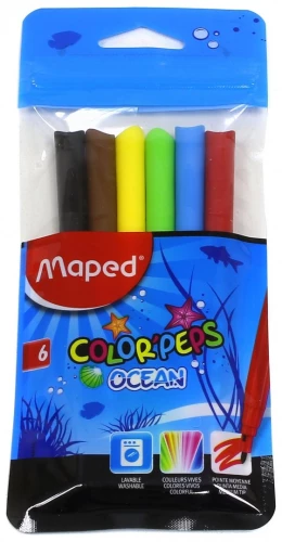 Фломастеры MAPED ColorPeps Ocean 6 цветов