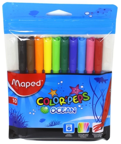 Фломастеры MAPED ColorPeps Ocean 10 цветов