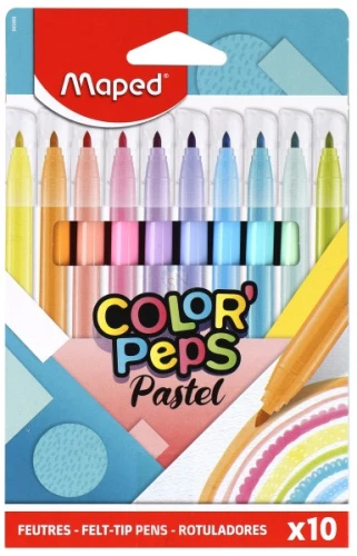 Фломастеры MAPED Pastel 2.8мм 10ц цветов