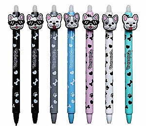 Automātiskā gēla pildspalva zila 0,5 mm ar dzēšgumiju COLORINO ERASABLE