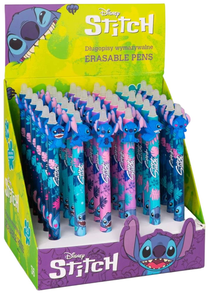 Ручка-ластик - Stitch, 0.5мм (синяя)
