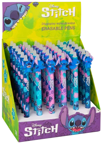 Ручка-ластик - Stitch, 0.5мм (синяя)