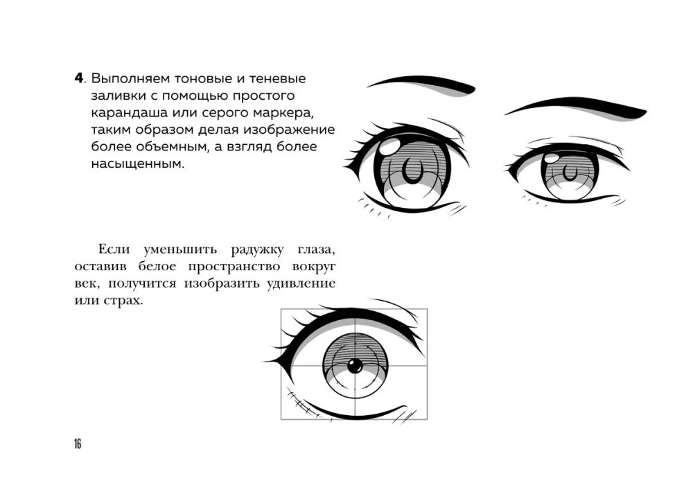 Манга. Разработка героя. Голова, лицо, эмоции, возраст персонажа. Tutorial + Sketchbook