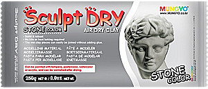 Modelēšanas masa 250g., Mungyo Sculpt Dry (pelēka)