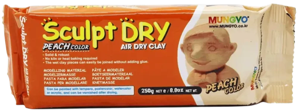 Modelēšanas masa 250g., Mungyo Sculpt Dry (persiks)