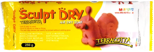 Глина для моделирования 250г., Mungyo Sculpt Dry (террракотовая)