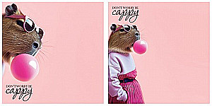 Блок самоклеящийся бумажный: CapyBarbara (50 листов)