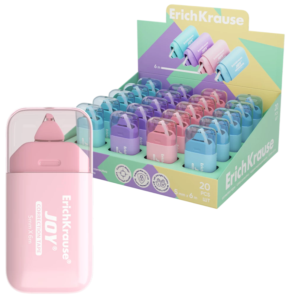Корректирующая лента - JOY Pastel (5мм х 6м)