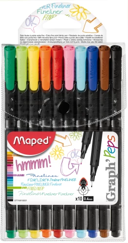 Kapitāla pildspalvas - Graph Peps (10 krāsas)