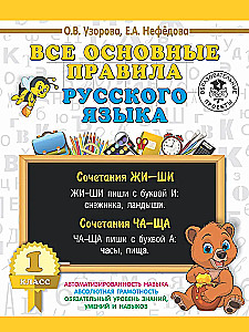 Все основные правила русского языка. 1 класс
