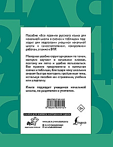 Visi krievu valodas noteikumi sākumskolai shēmās un tabulās
