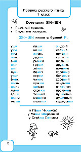 Visi krievu valodas noteikumi un vārdu krājuma vārdi. Sākumskolai
