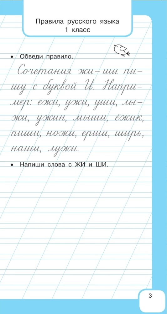 Visi krievu valodas noteikumi un vārdu krājuma vārdi. Sākumskolai
