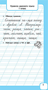 Visi krievu valodas noteikumi un vārdu krājuma vārdi. Sākumskolai