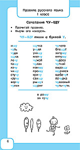 Visi krievu valodas noteikumi un vārdu krājuma vārdi. Sākumskolai