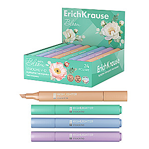 Маркер ErichKrause Visioline V-17 Pastel Bloom, ассорти