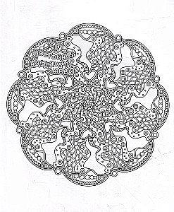 Krāsojamā mandala. Mīlestības kods