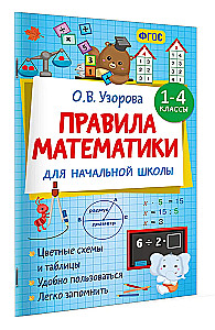 Matemātikas noteikumi sākumskolai. 1-4 klase