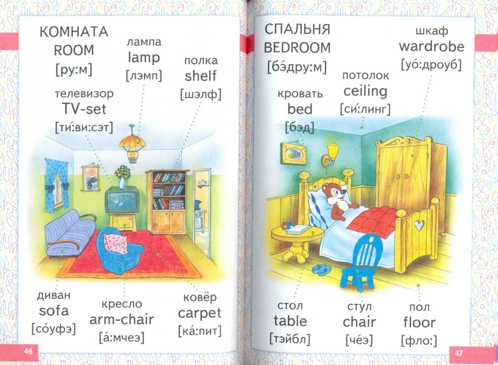 Angļu valoda mazajiem attēlos