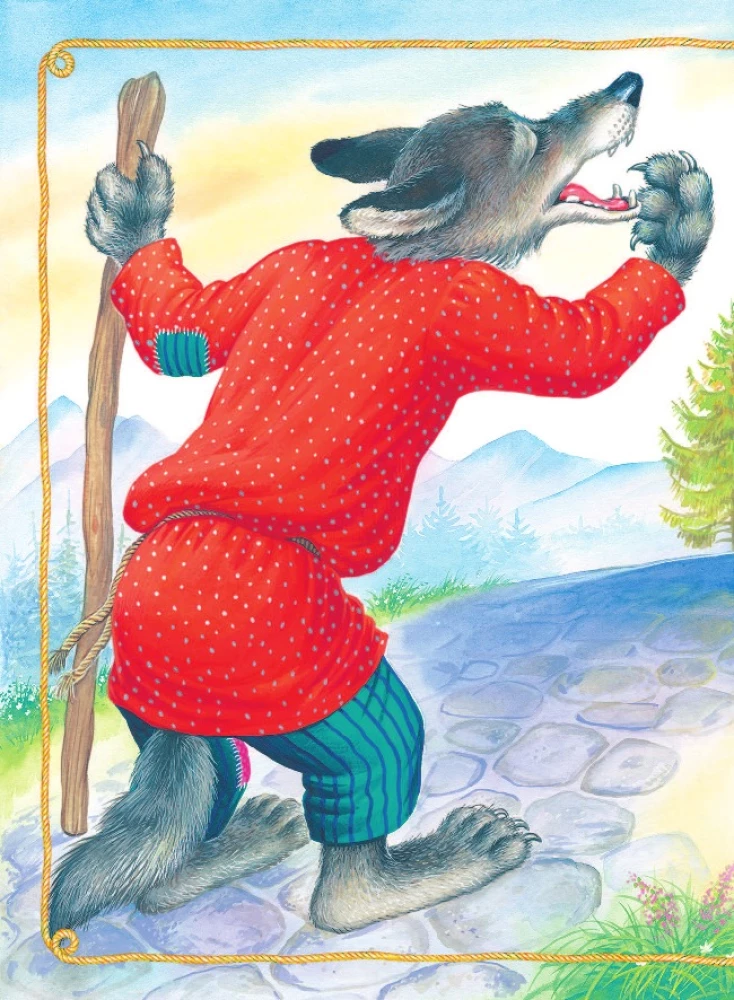 Vilks un aitiņas. Krievu tautas pasakas