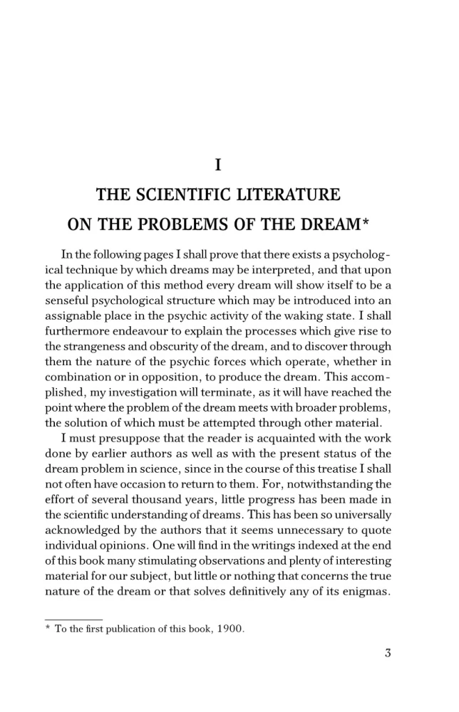 The Interpretation of Dreams