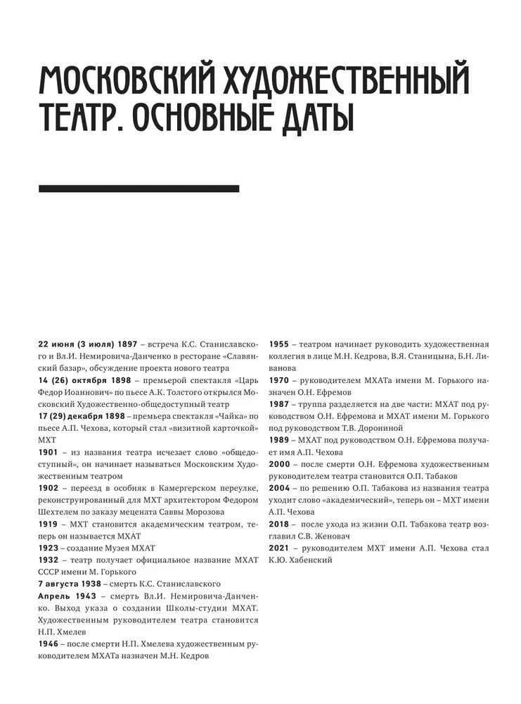 Московский Художественный театр. МХТ 125 лет на сцене