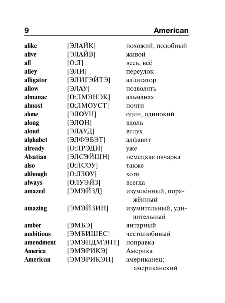 Англо-русский русско-английский словарь с произношением
