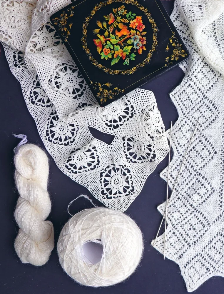 Пензенский ажурный платок. Практическая энциклопедия русского вязания