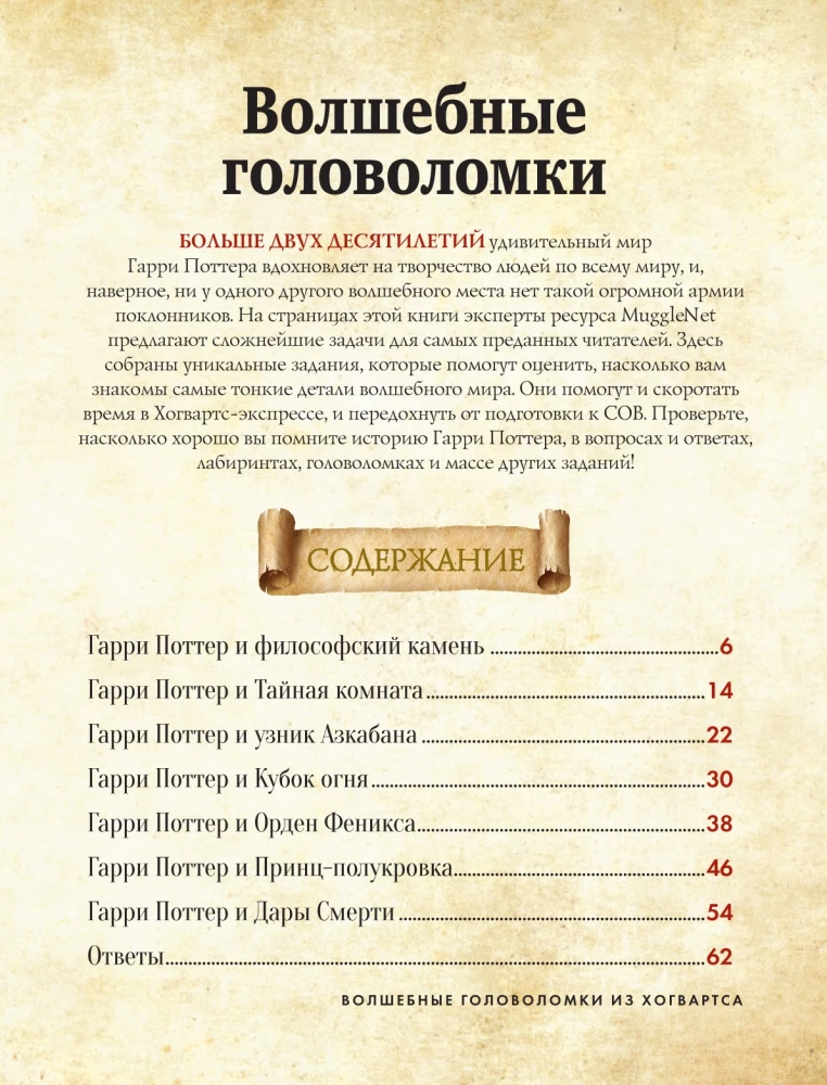 Волшебные головоломки из Хогвартса