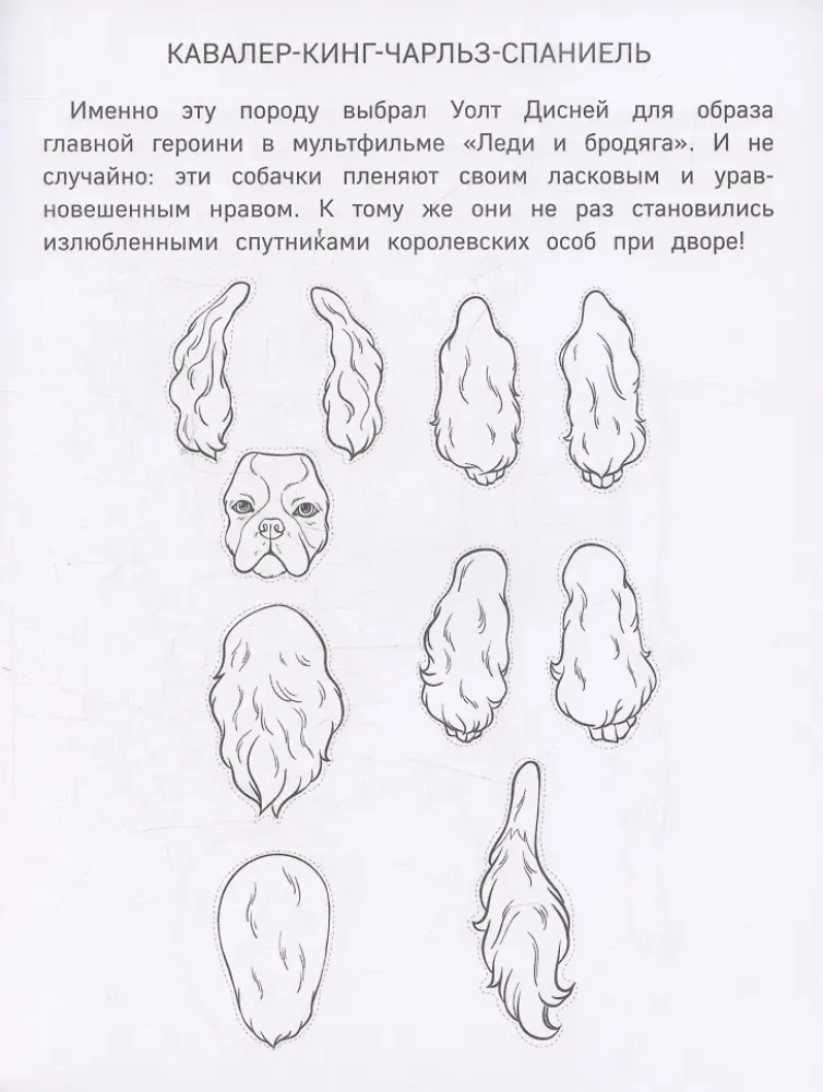 Бумажные маленькие собачки. Вырежи, раскрась, играй. 12 готовых схем