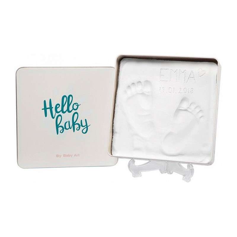 Baby Art Magic Box Essentials komplekts mazuļa pēdiņu/rociņu nospieduma izveidošana