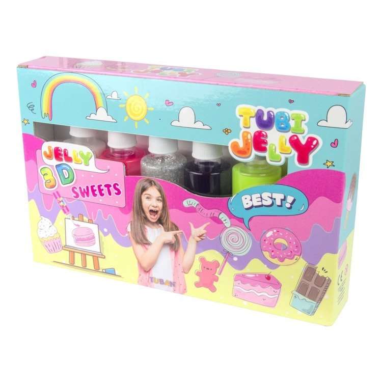 Tubi Jelly komplekts ar 6 krāsām - Saldumi