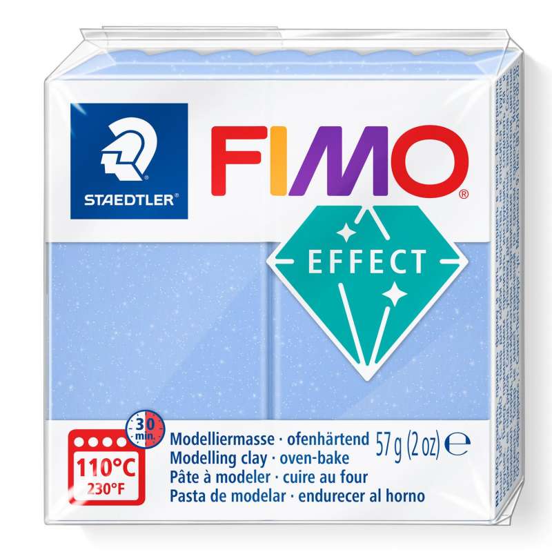 Полимерная глина Fimo Effect, 57 г., голубой агат