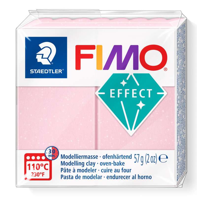 Полимерная глина Fimo Effect, 57 г., розовый кварц