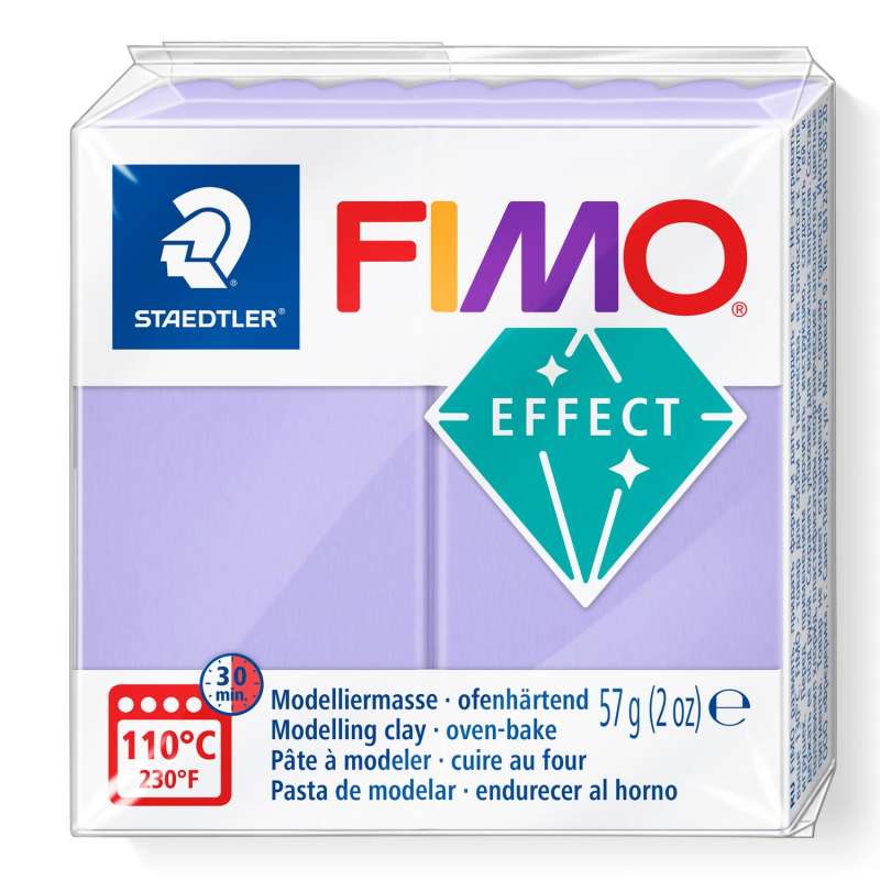 Полимерная глина Fimo Effect, 57 г., пастель фиолетовый