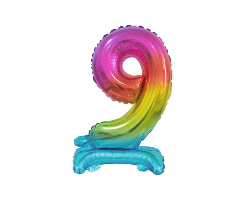 Folijas balons 38cm, Nr 9, varavīksnes