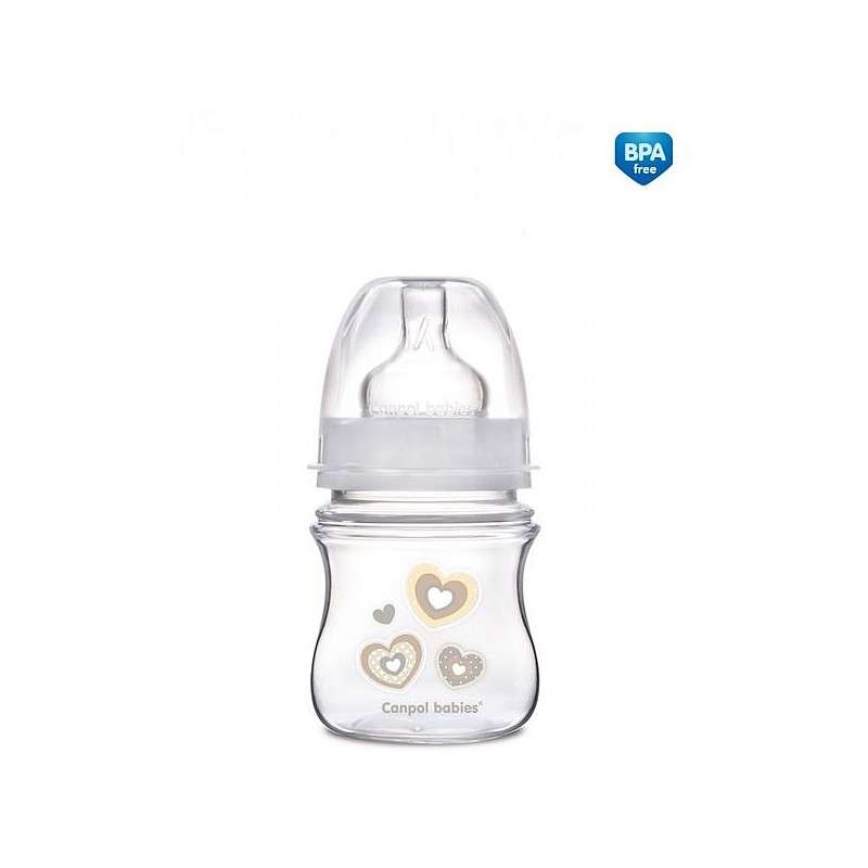 CANPOL BABIES plata kakla antikoliku pudelīte Easy Start Newborn 120ml 
