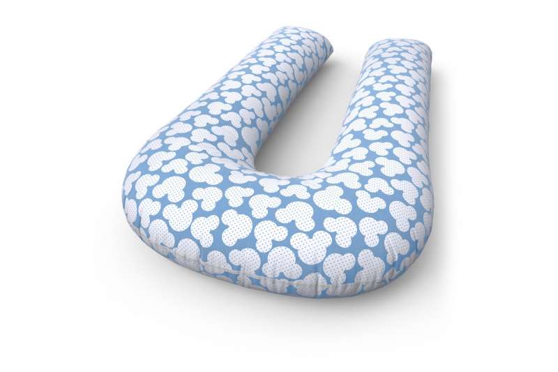 Подушка для беременных U+ наволочка  Mikki Blue
