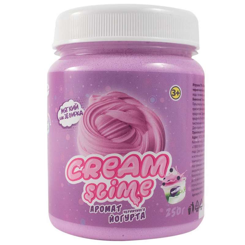 Rotaļlieta ТМ Slime Cream-Slime ar melleņu jogurta aromātu, 250 g