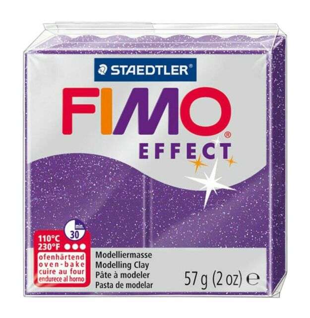 Полимерная глина FIMO EFFECT ,57 г,  блестящий фиолетовый