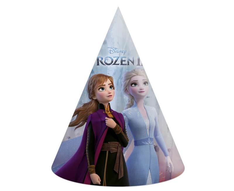 Бумажные колпаки Frozen 2, 6шт.