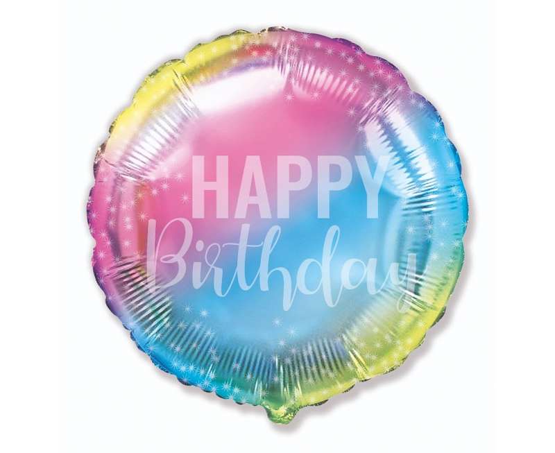 Folijas balons 18 FX - Birthday, gradient