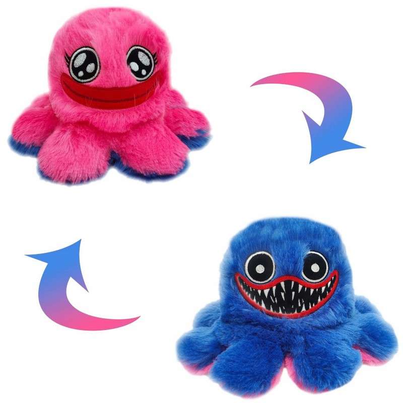 Mīkstā rotaļlieta astoņkājis Huggy Wuggy/Kissi Missi